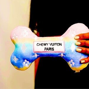 ‼️LAST ONE‼️🆕🐶HAUTE DIGGITY DOG: LARGE Rainbow Monogram Bone Toy